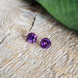 Amethyst, quartz - Pair