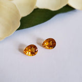 Citrine, quartz - Paire