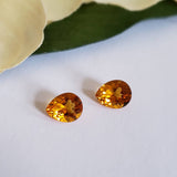 Citrine, quartz - Paire