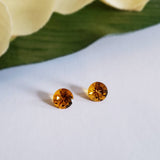 Citrine, quartz - Pair