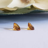 Citrine, quartz - Pair