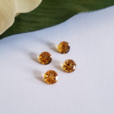 Citrine, quartz - Parcel of 4