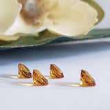 Citrine, quartz - Parcel of 4