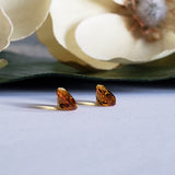 Citrine, quartz - Pair