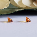 Citrine, quartz - Pair