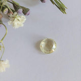 Rosecut sapphire (yellow)