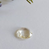 Rosecut sapphire (yellow)