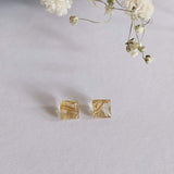 Quartz rutilé (or) - Paire