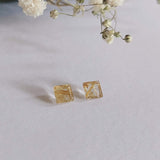 Quartz rutilé (or) - Paire