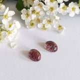 Quartz with hematite inclusions - Pair