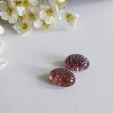 Quartz with hematite inclusions - Pair