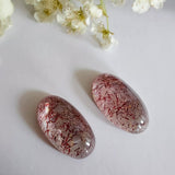 Quartz with hematite inclusions - Pair