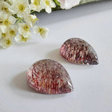 Quartz with hematite inclusions - Pair