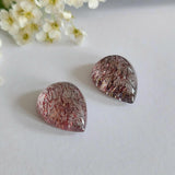 Quartz with hematite inclusions - Pair