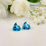 Topaze swiss blue - Paire