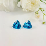Topaze swiss blue - Paire
