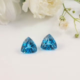 Topaze swiss blue - Paire