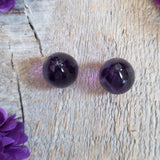 Amethyst, quartz - Pair
