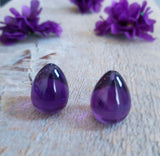Amethyst, quartz - Pair