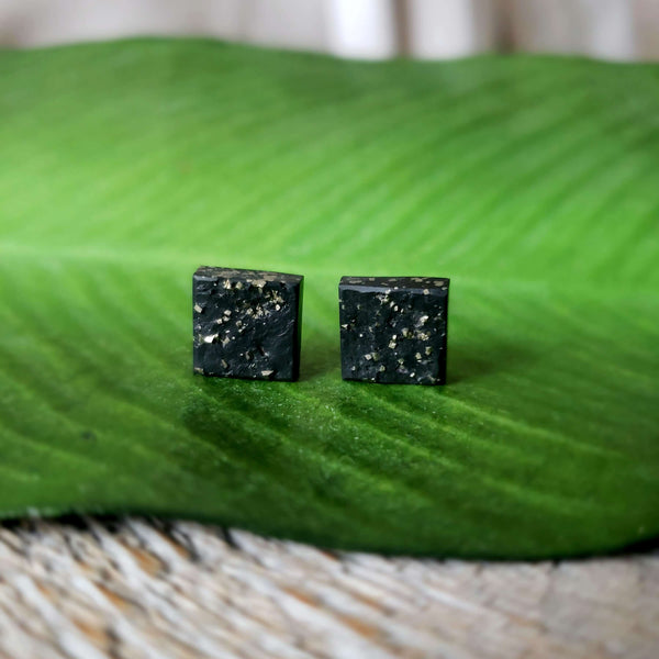Slate and pyrite - Pair