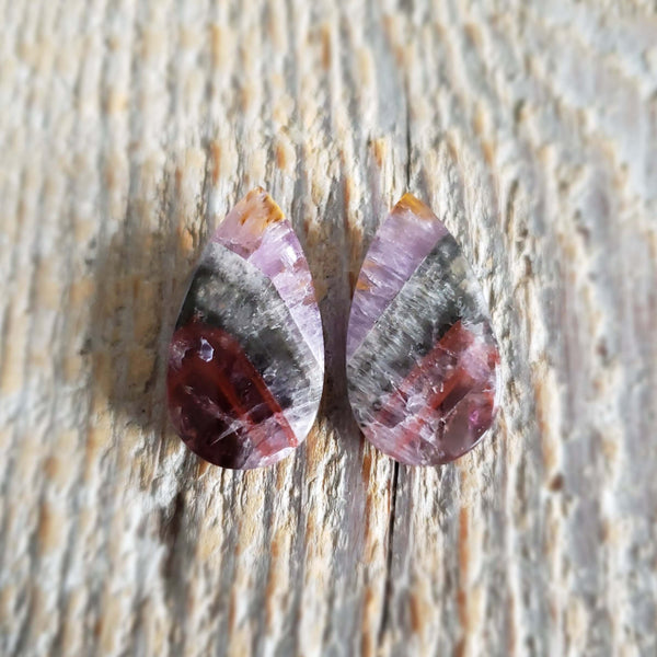 ''Passion'' quartz - Pair