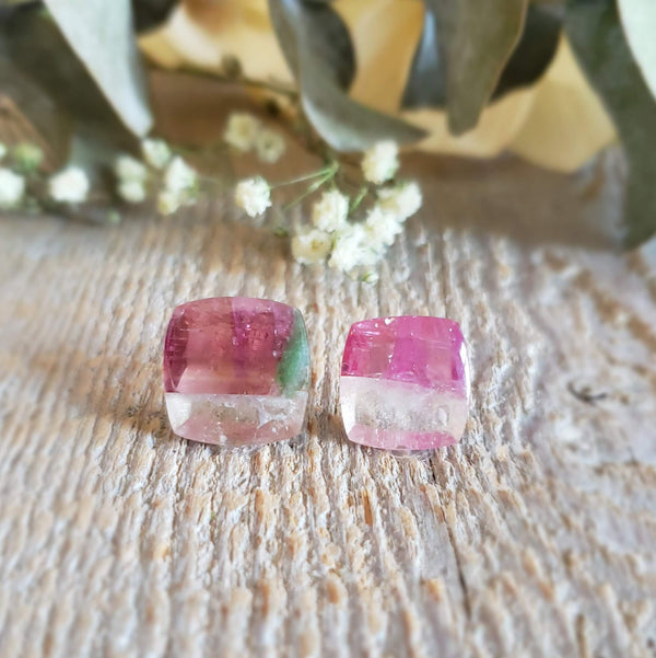 Quartz et tourmaline - Lot de 2