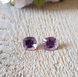 Amethyst, quartz - Pair