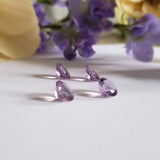 Amethyst (Rose de France), Quartz - Set of 4