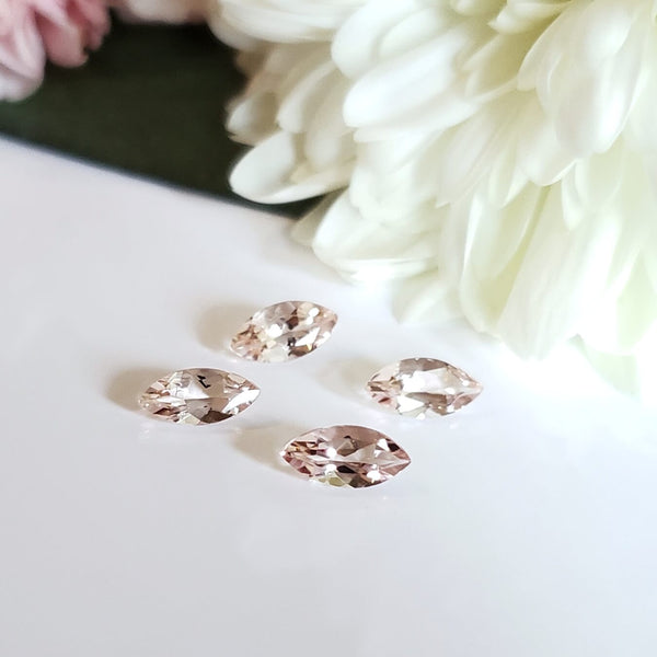 Morganite - Lot de 4